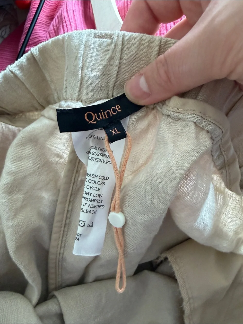 Quince Linen Pull-on Pants Neutral XL